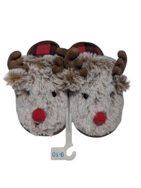 Wondershop Reindeer Slippers Size 9-10